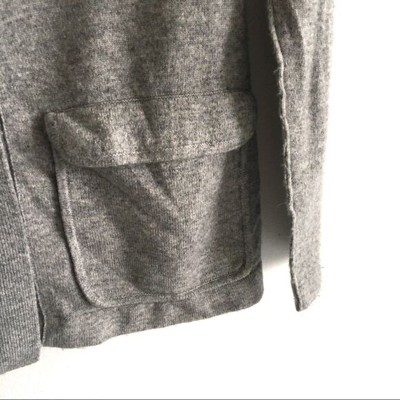 TANA + BEE Cashmere Wool Button Front Blazer Cardigan Sweater Grey S - Picture 5 of 11